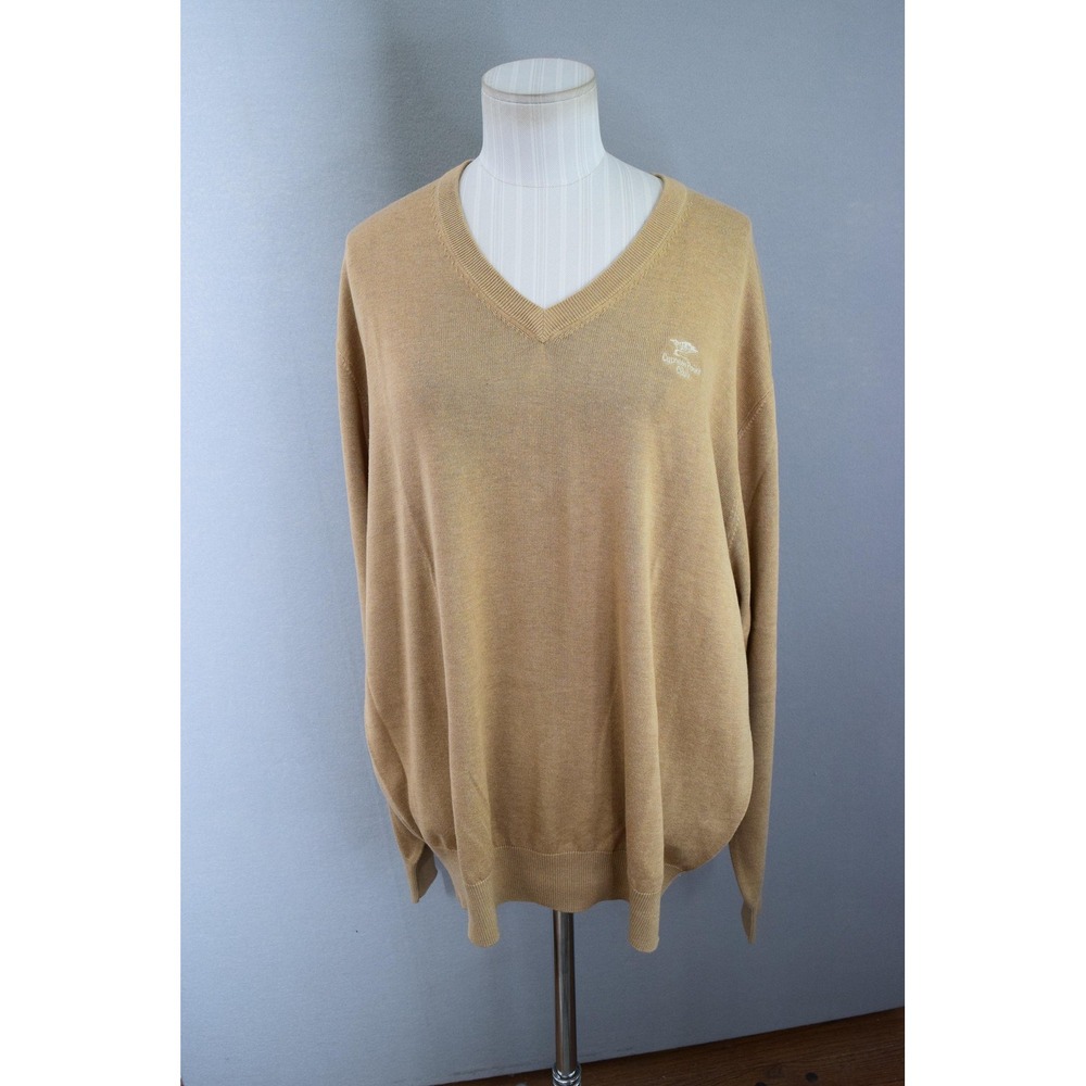 Peter Millar Sweater Mens XL Silk Cashmere V Neck Quarry Point Club Golf